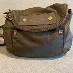 Marc By Marc Jacobs Olive Green Crossbody Bag with Gold Details